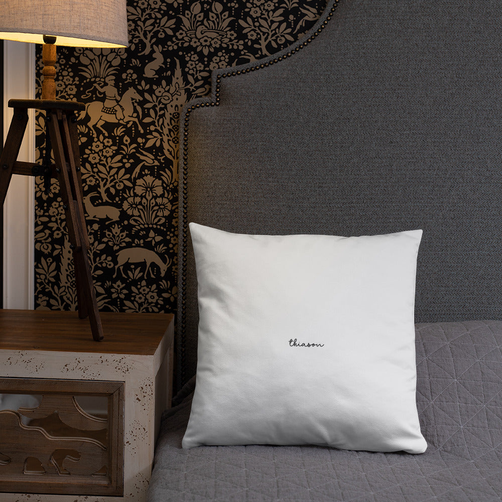 Skull and Moons Throw Pillow