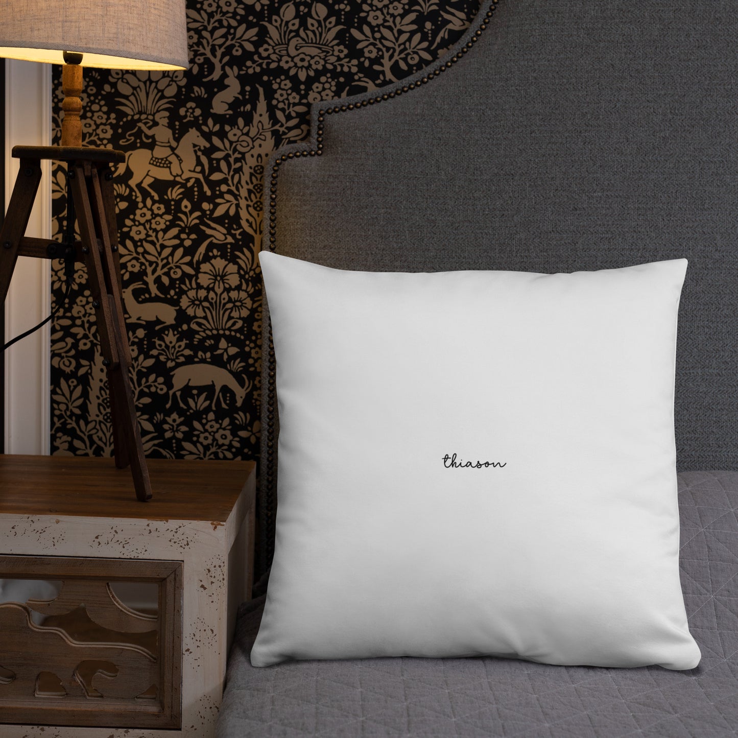 Skull and Moons Throw Pillow