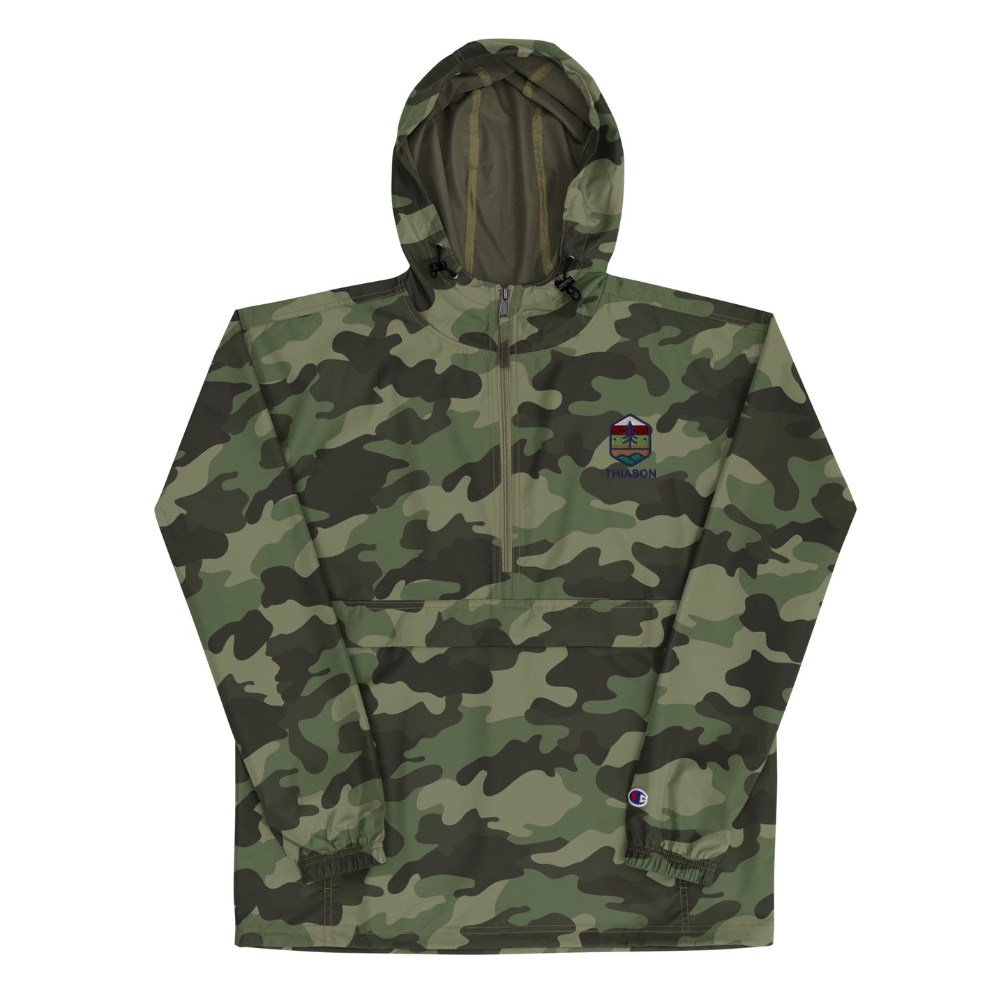 THIASON CAMO Embroidered Champion Packable Jacket