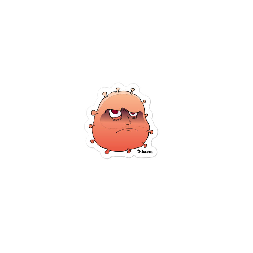 Peach Virus Monster Bubble-free stickers