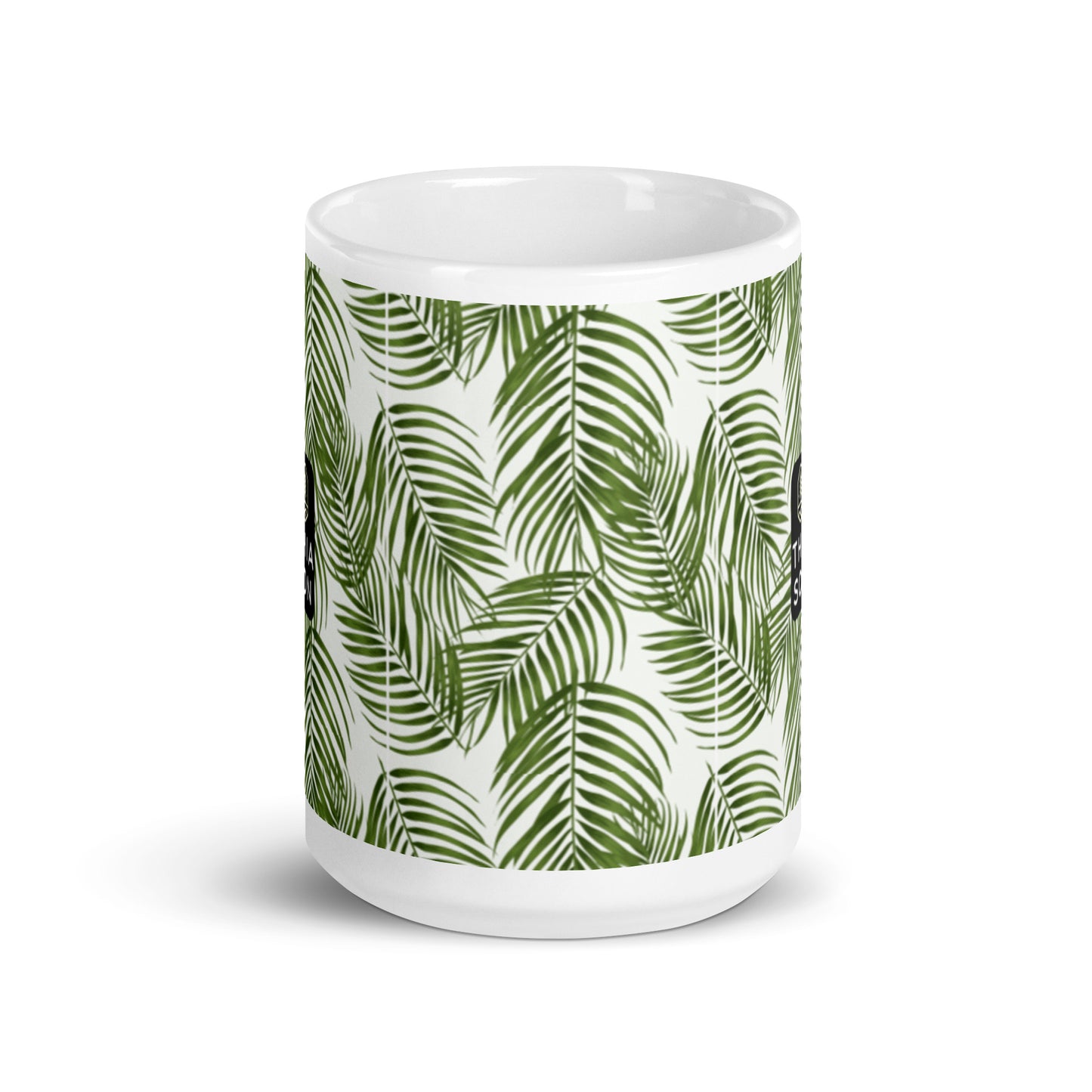 PALM White glossy mug