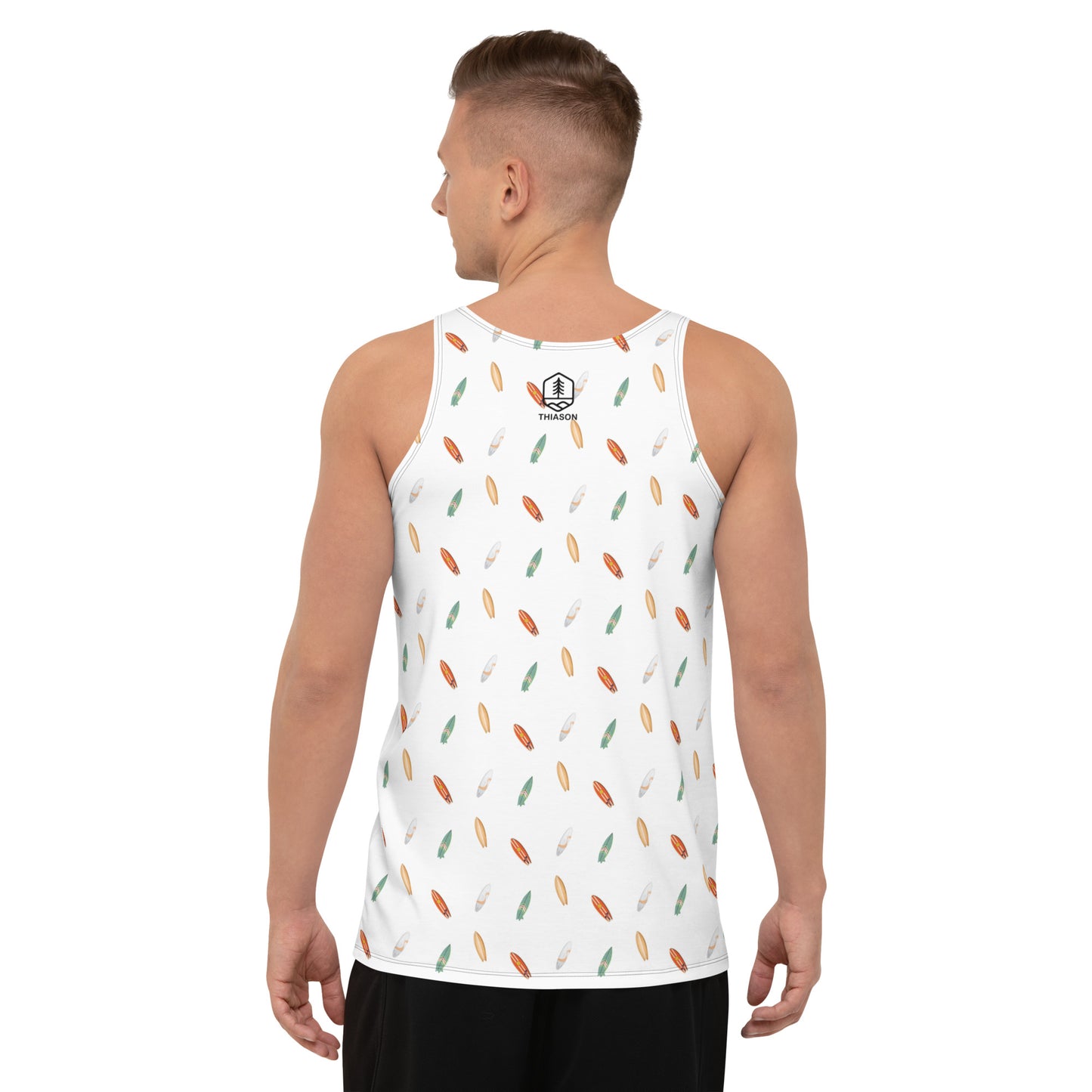 Surfboard Pattered Men's Tank Top