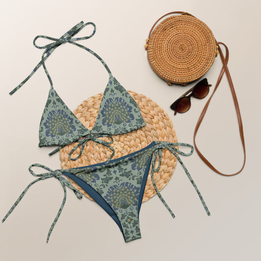 Women's Bikini in Mediterranean Design Print