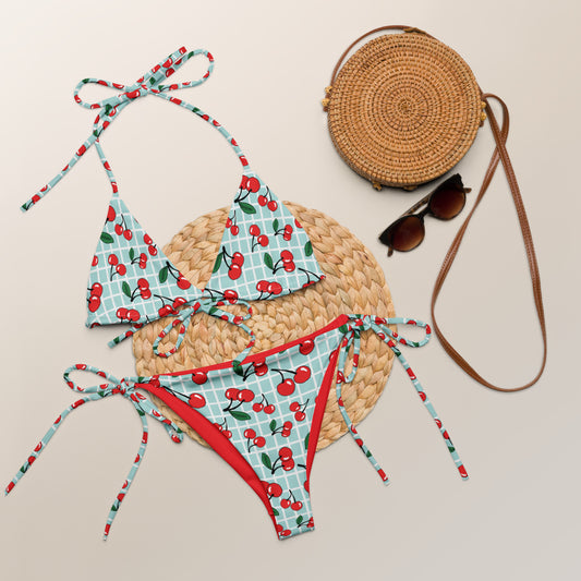 Cherry on top string bikini