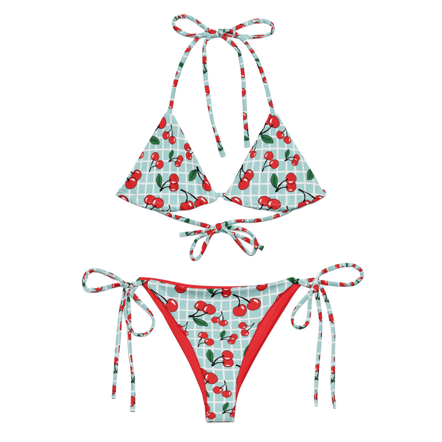 Cherry on top string bikini