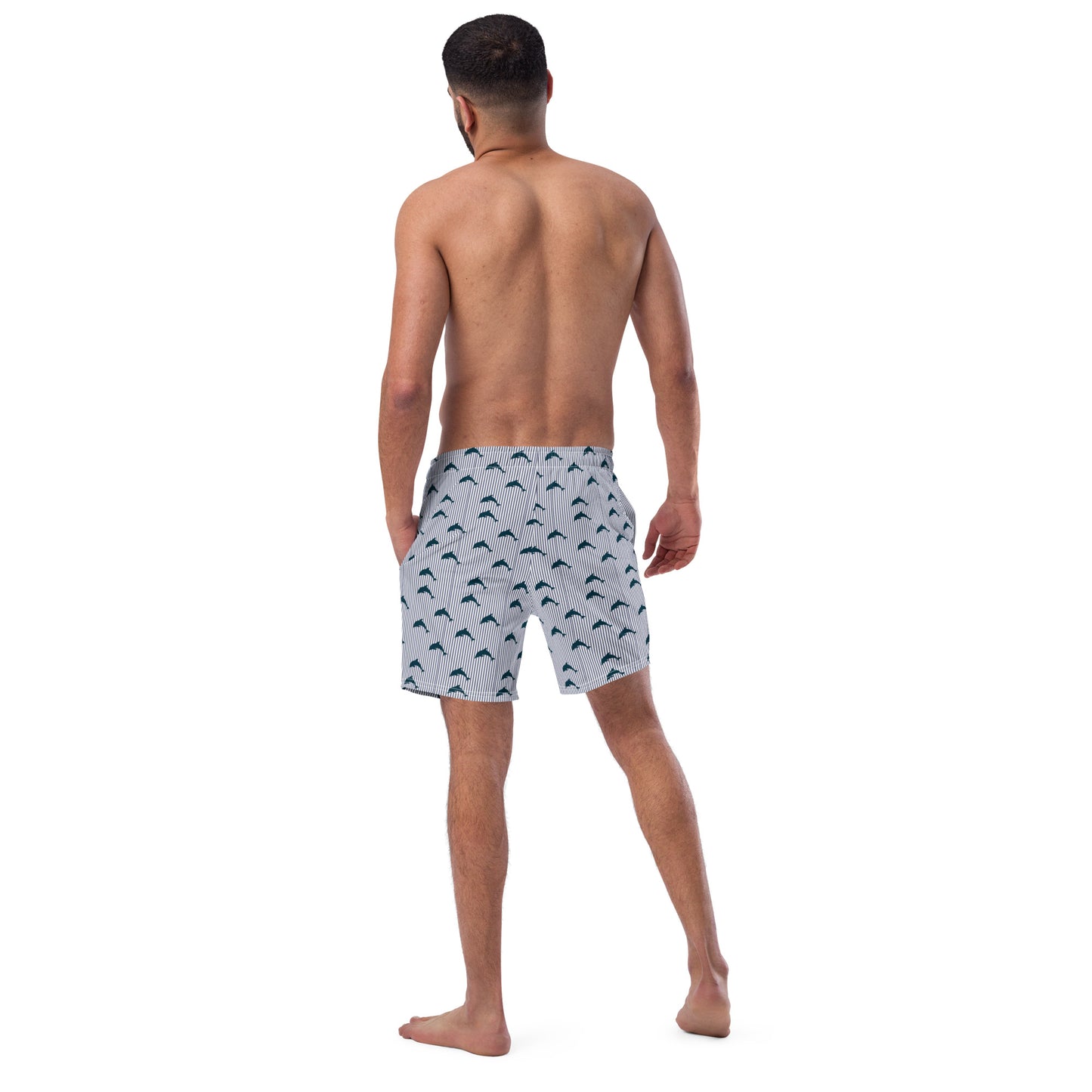 Dolphin patterned Men's swim trunks