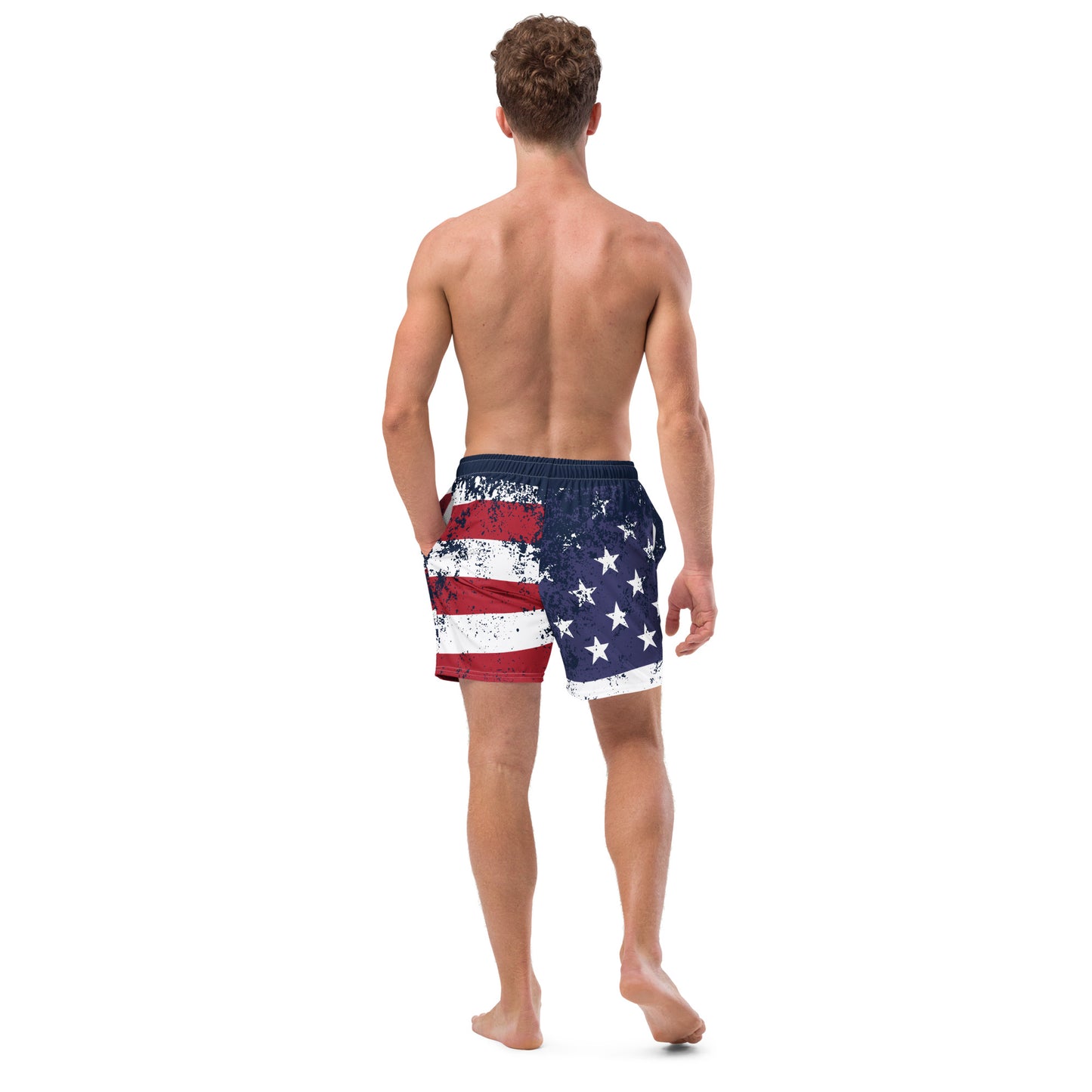 USA Flag design Men's swim trunks