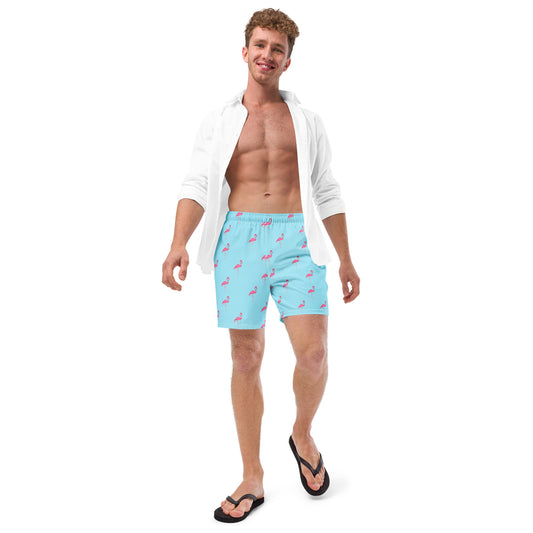 Men's Flamingo Design Men's swim trunks