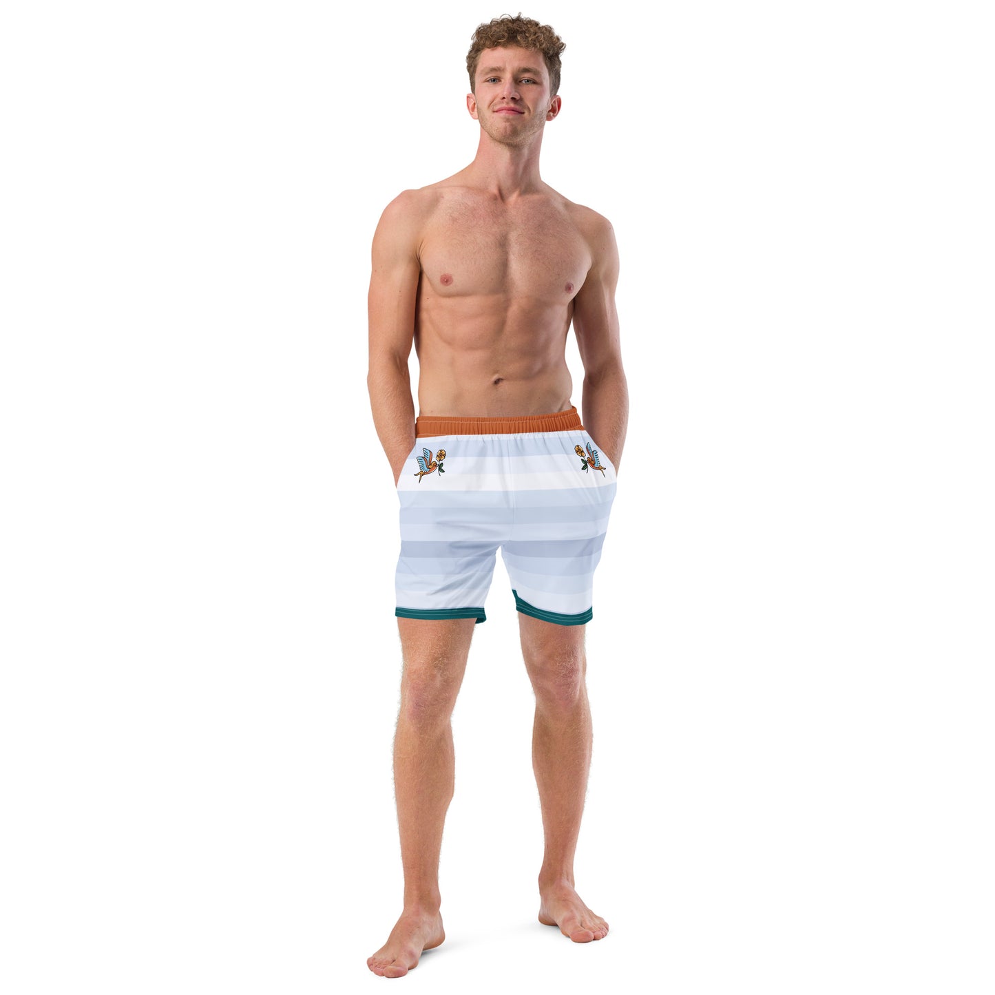 Men's Swallow Design Swim Trunks: Dive into Style and Comfort!