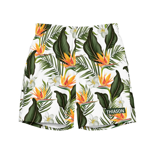Palm Floral Men's swim trunks