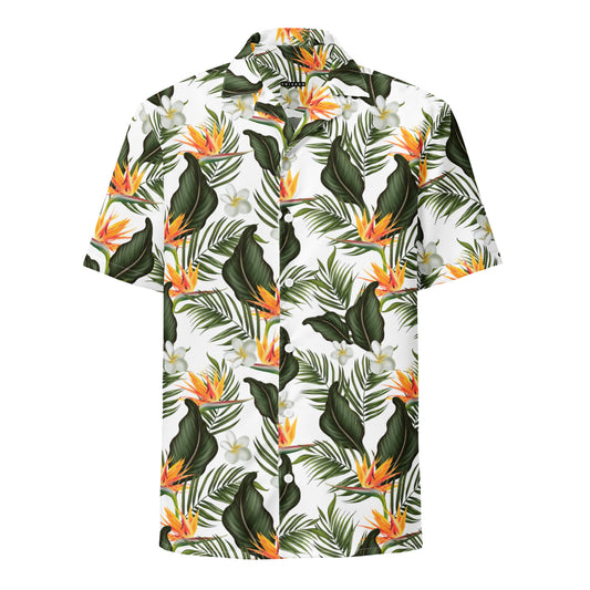 Palm Floral Polo button shirt