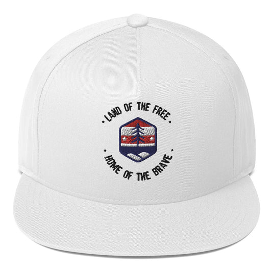 Land Of The Free, Home Of The Brave Flat Bill Cap