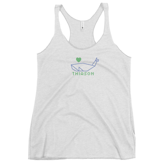 Origami Whale Women's Racerback Tank