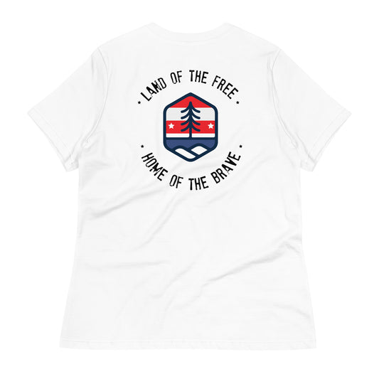 Land Of The Free, Home Of The Brave Women's Relaxed T-Shirt
