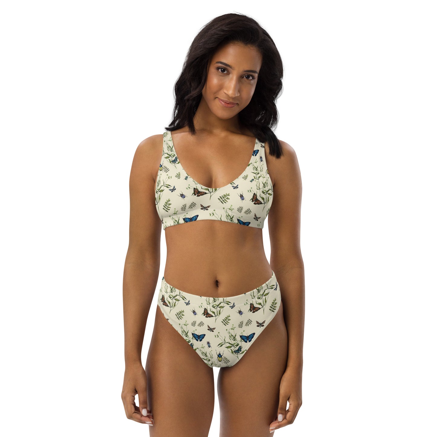 LUXE Recycled high-waisted bikini