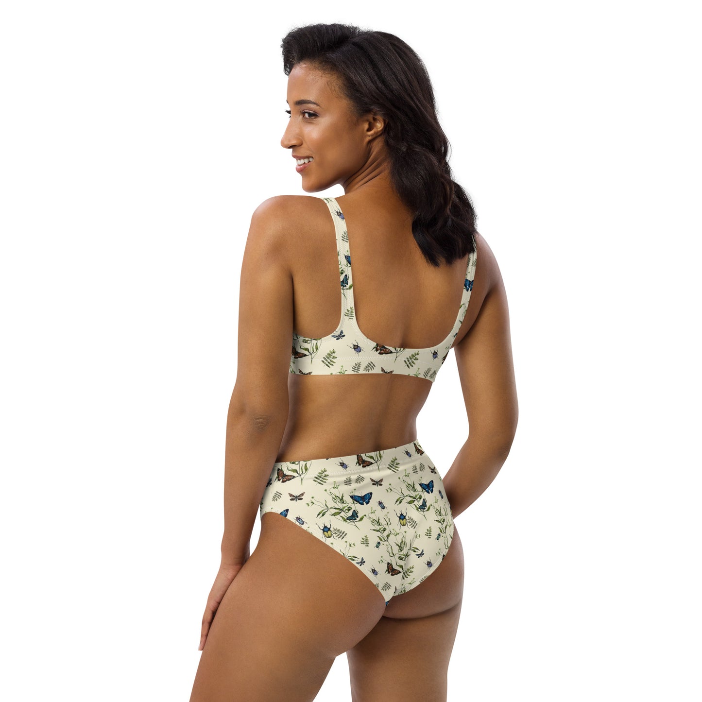 LUXE Recycled high-waisted bikini