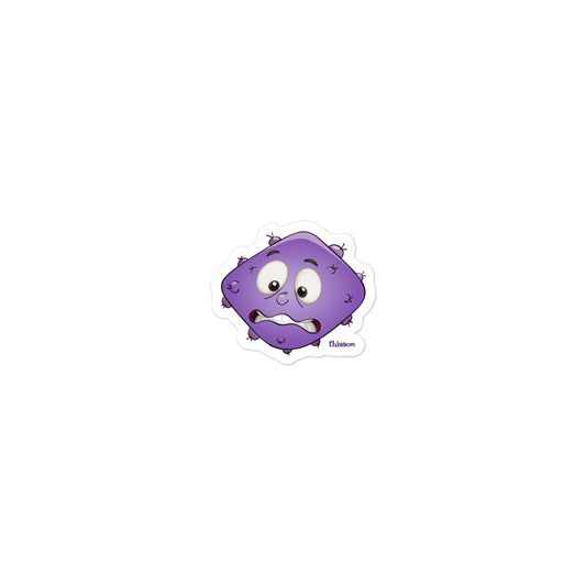 Purple Virus Monster Bubble-free stickers