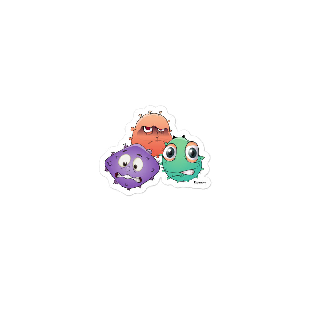 Virus Monsters Bubble-free stickers