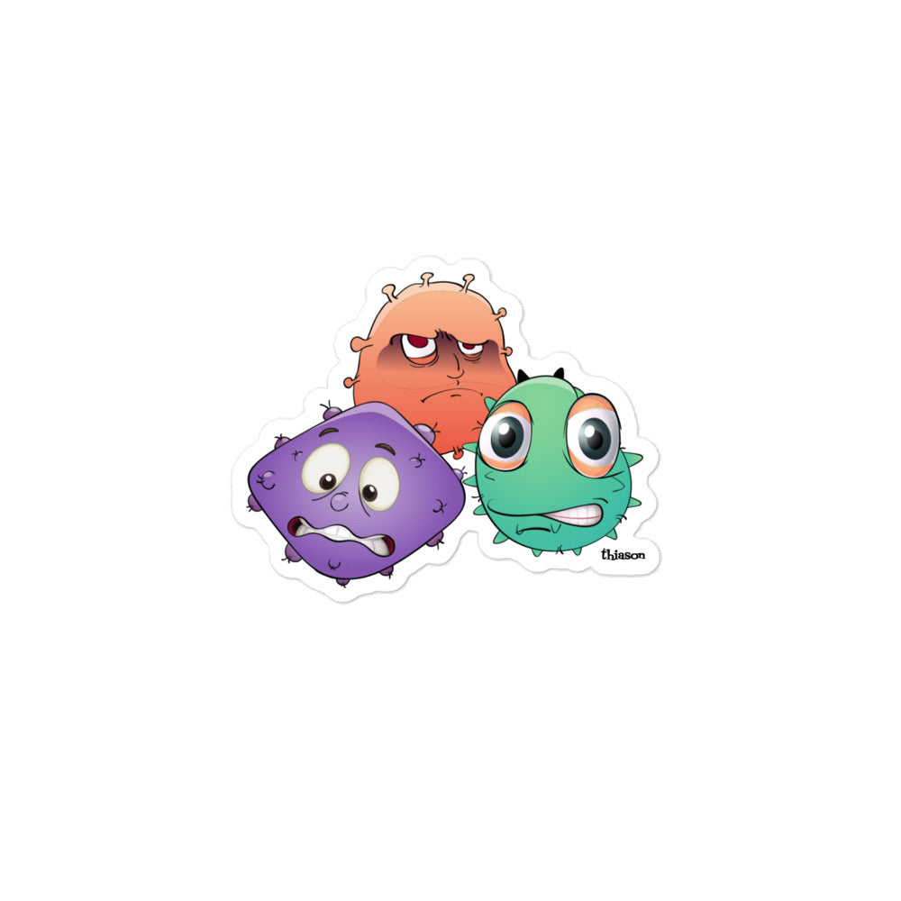 Virus Monsters Bubble-free stickers