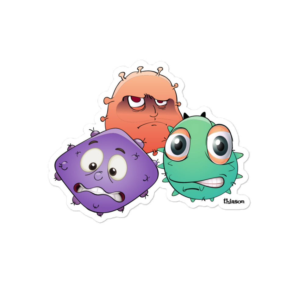 Virus Monsters Bubble-free stickers