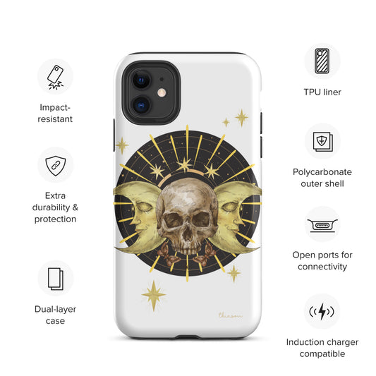 Skull and Moons Tough iPhone case