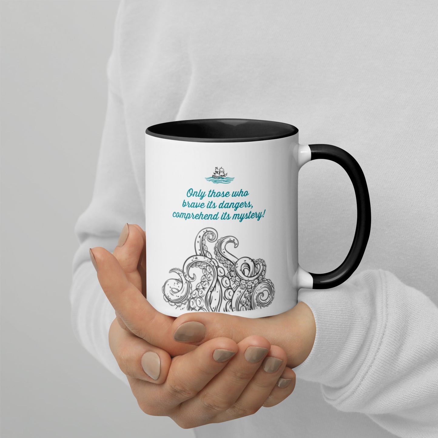 BRAVE IT'S DANGERS Mug with Color Inside