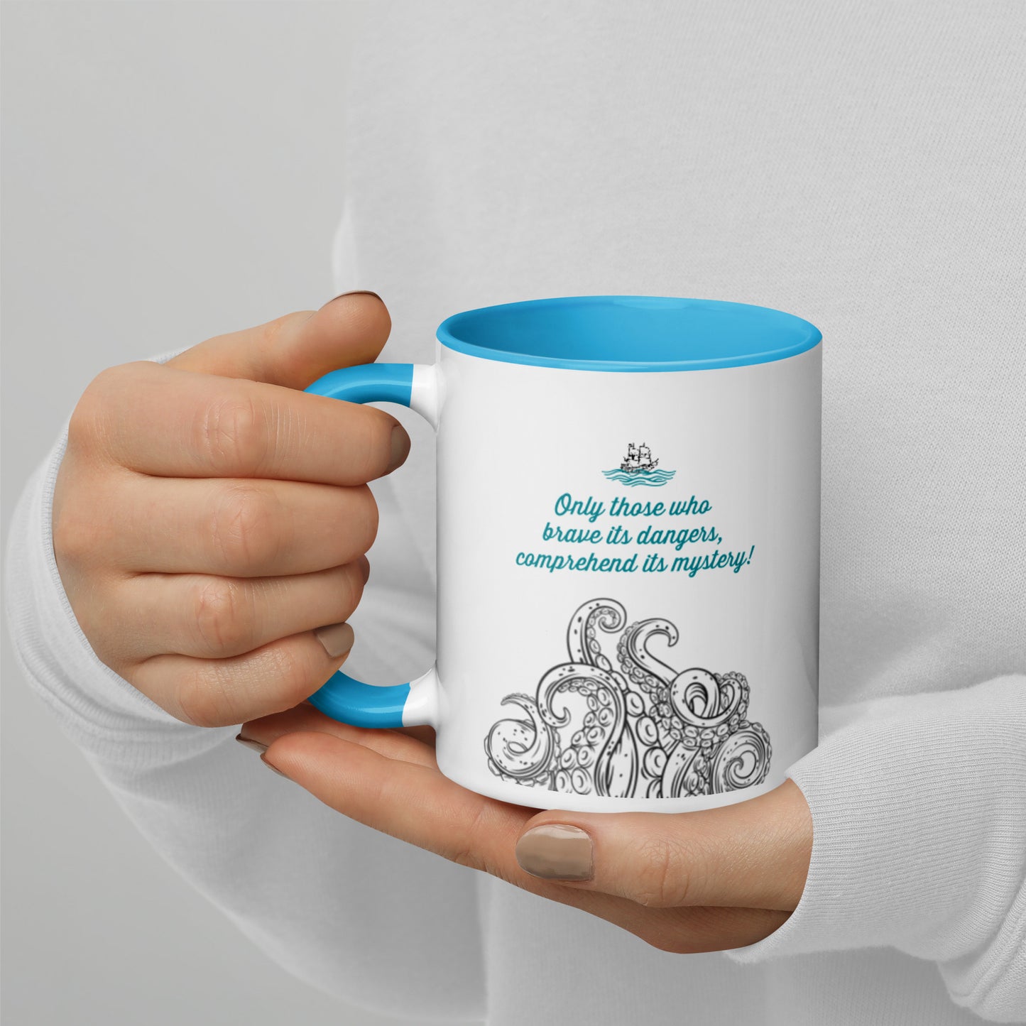 BRAVE IT'S DANGERS Mug with Color Inside