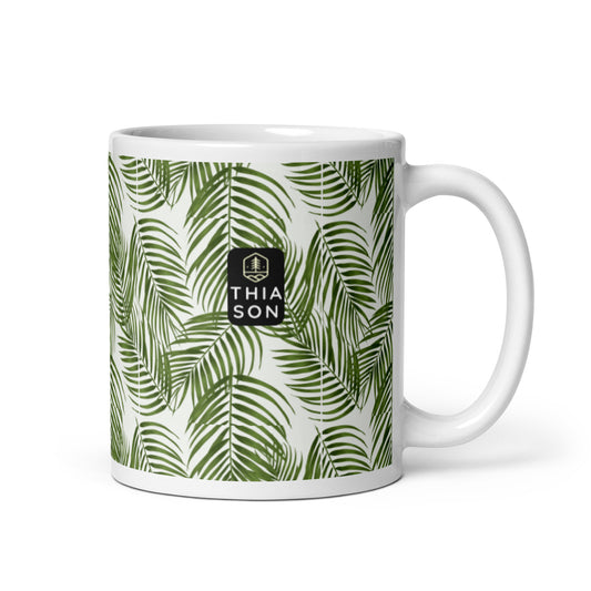 PALM White glossy mug