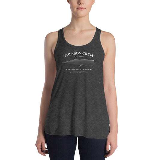 Physeter Macrocephalus Women's Flowy Racerback Tank