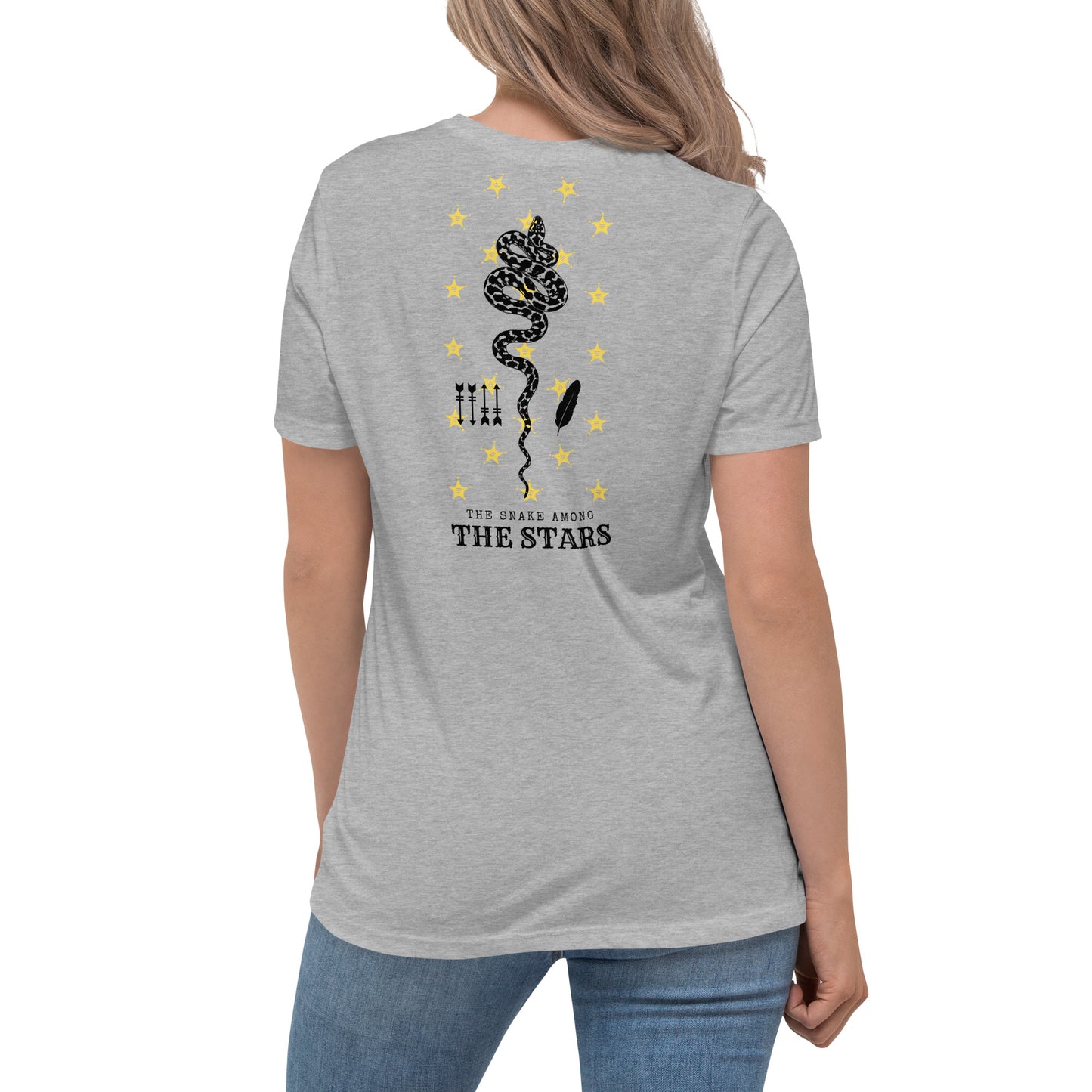 SNAKE AMONG THE STARS Women's Relaxed T-Shirt