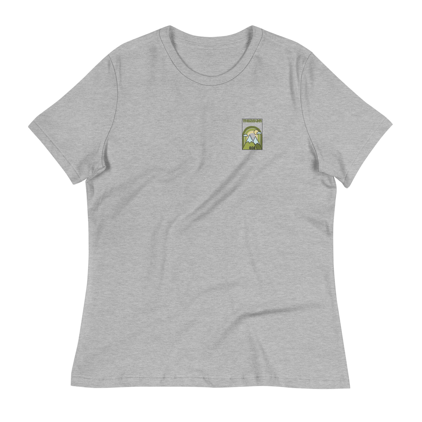 GREEN RAINBOW Women's Relaxed T-Shirt