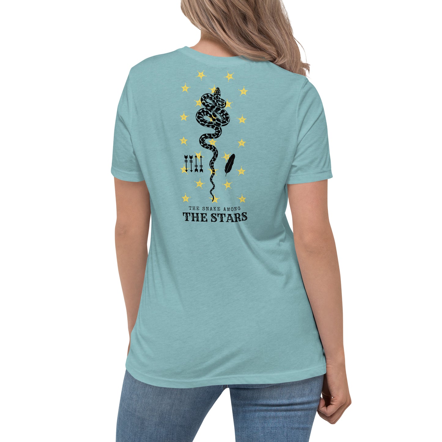 SNAKE AMONG THE STARS Women's Relaxed T-Shirt