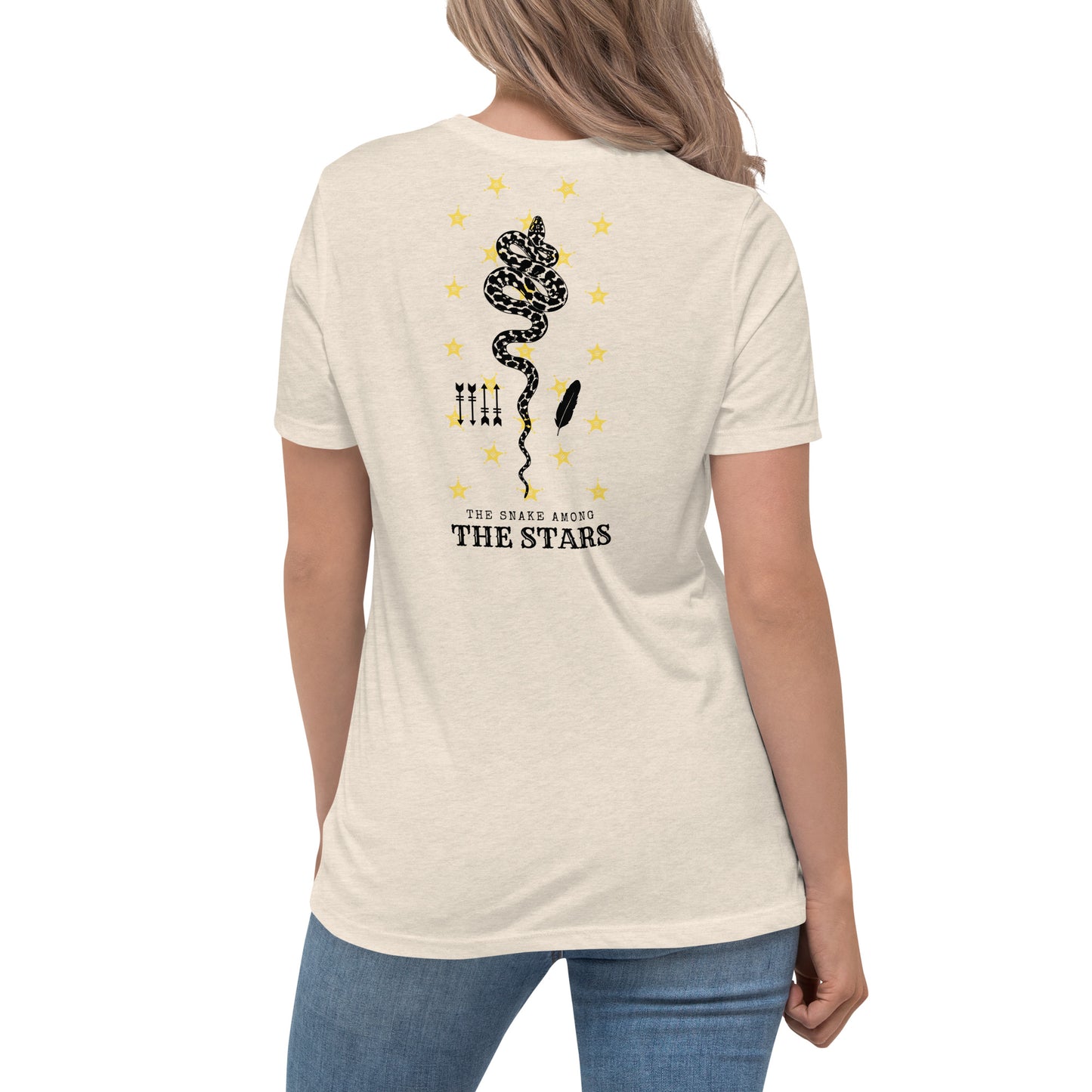 SNAKE AMONG THE STARS Women's Relaxed T-Shirt