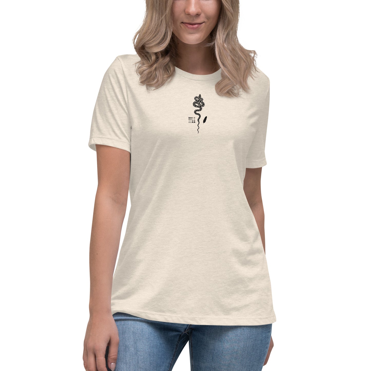 SNAKE AMONG THE STARS Women's Relaxed T-Shirt