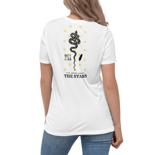 SNAKE AMONG THE STARS Women's Relaxed T-Shirt