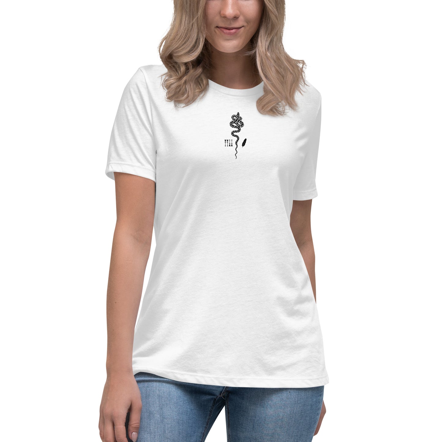 SNAKE AMONG THE STARS Women's Relaxed T-Shirt